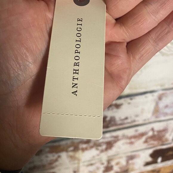 NWT Anthropologie Pilcro Cotton & Linen Multicolor Cropped Ruffle Open Back Tank - Picture 14 of 15